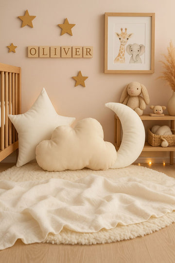 Super Soft Velvet Pack of 3 Kids Decorative Room/Cot pillow set