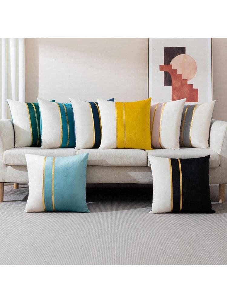 Pack Of 2 Decorative Velvet Cushion Covers- Blue