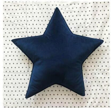 Soft Velvet Star Shape Decorative Cushion-Kids Room/Cot Cushion