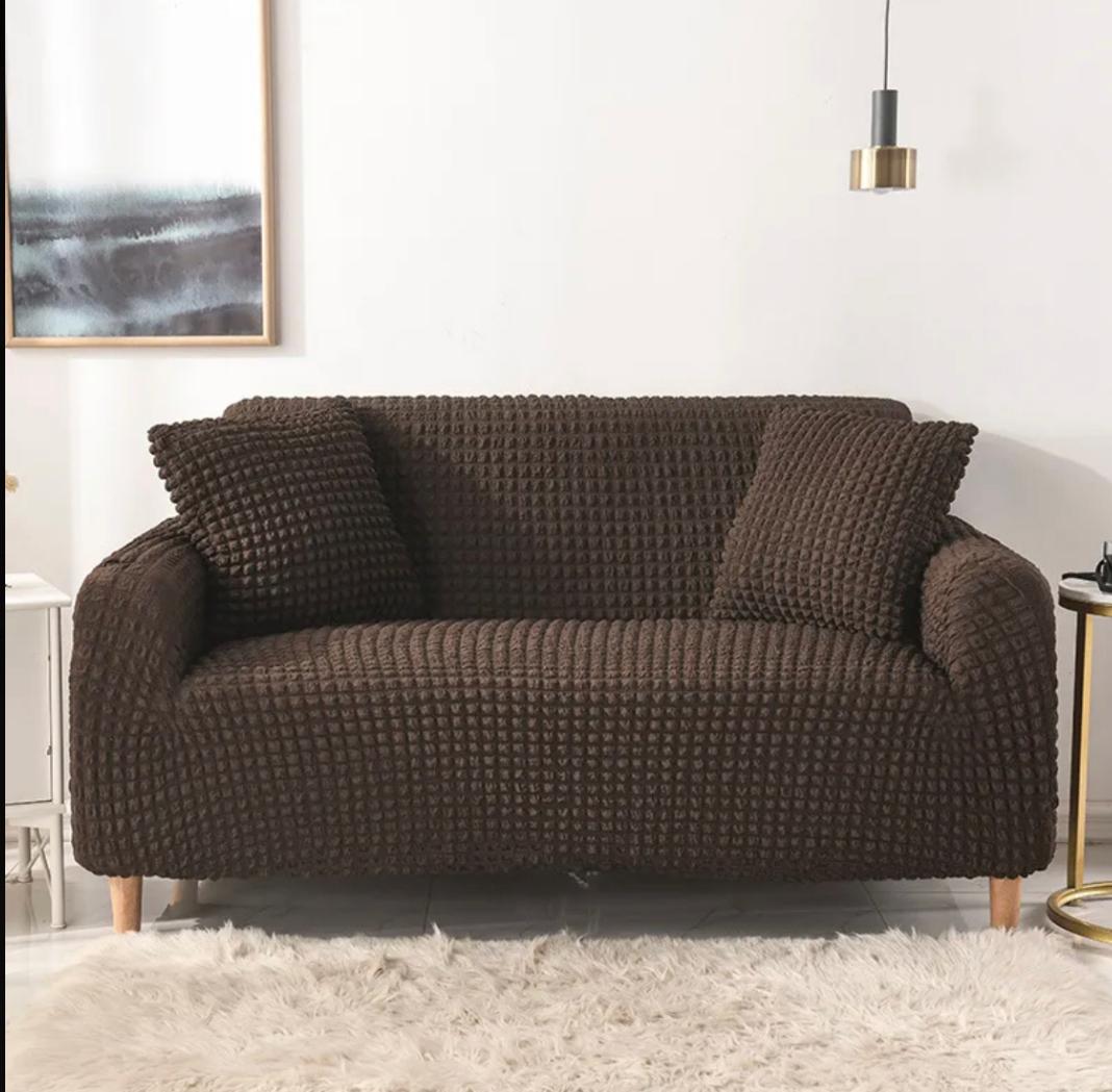 Ruffled Bubble Fitted Sofa Cover