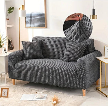 Ruffled Bubble Fitted Sofa Cover