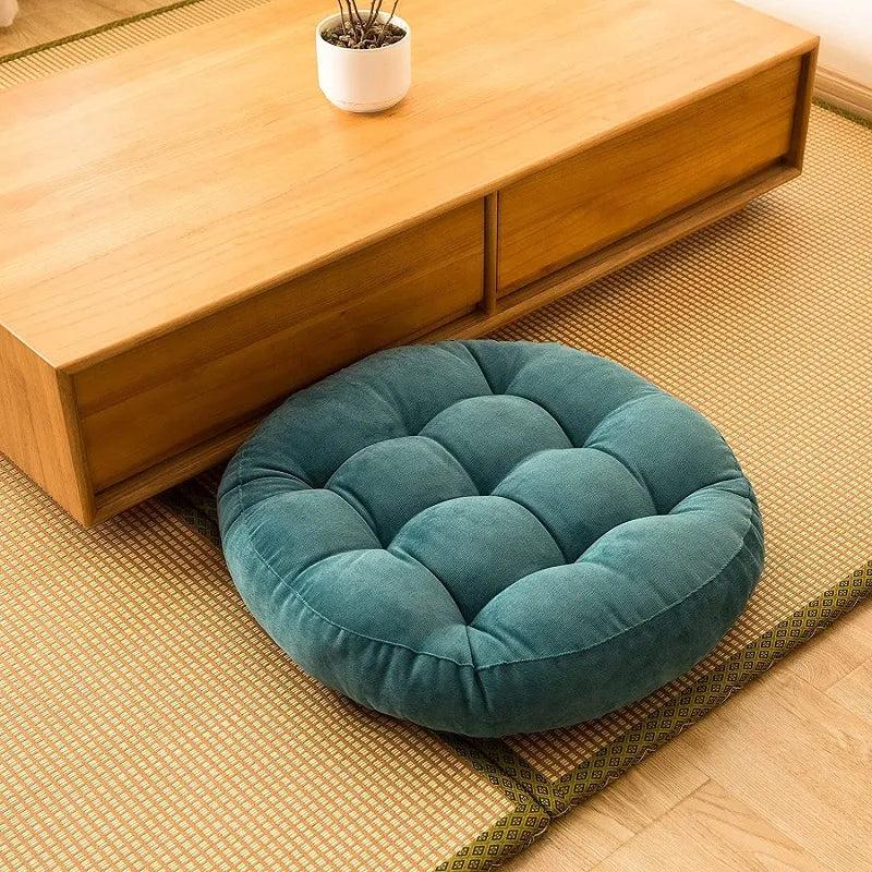 Premium Quality Velvet Round Floor Cushion