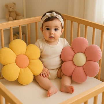 Pack Of 2 Daisy Flower Decorative Throw Pillow