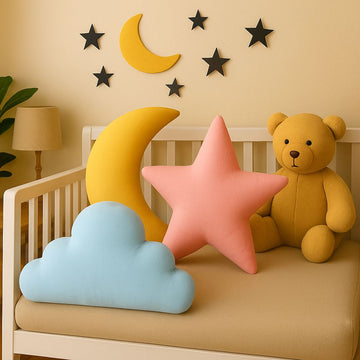 Super Soft Velvet Pack of 3 Kids Decorative Room/Cot pillow set