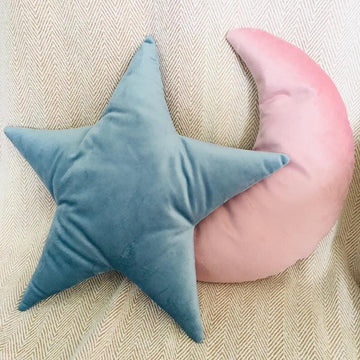 Pack of 2 Soft Velvet Baby Cot And Bedroom Decorative Pillow Set