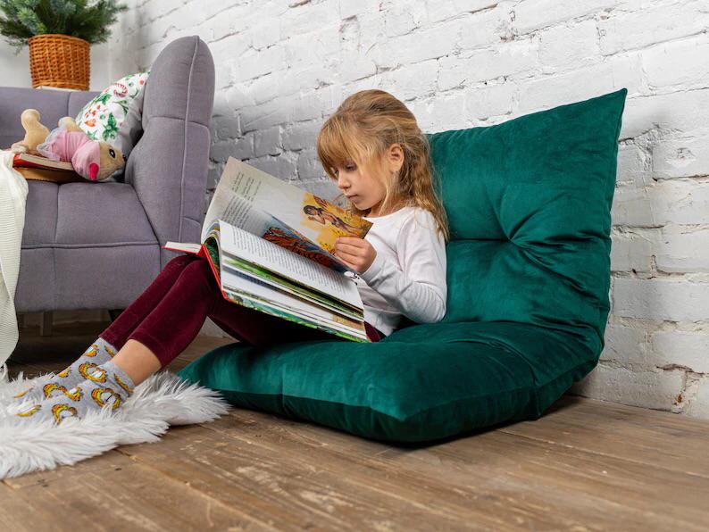 Super Soft Velvet Floor Cushion For Kids-Play mat-Reading Nook Floor Cushion