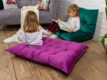 Super Soft Velvet Floor Cushion For Kids-Play mat-Reading Nook Floor Cushion