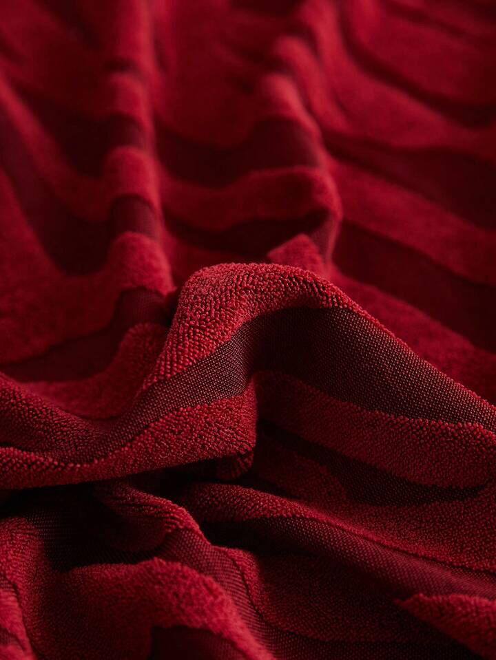 Embossed Zebra Velvet Chair Covers- Maroon