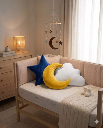 Super Soft Velvet Pack of 3 Kids Decorative Room/Cot pillow set