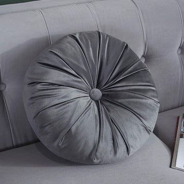 Velvet Soft Round Pumpkin Sofa Cushion