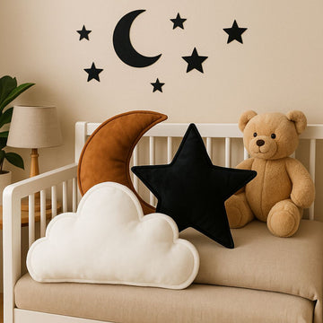 Super Soft Velvet Pack of 3 Kids Decorative Room/Cot pillow set
