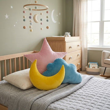 Super Soft Velvet Pack of 3 Kids Decorative Room/Cot pillow set
