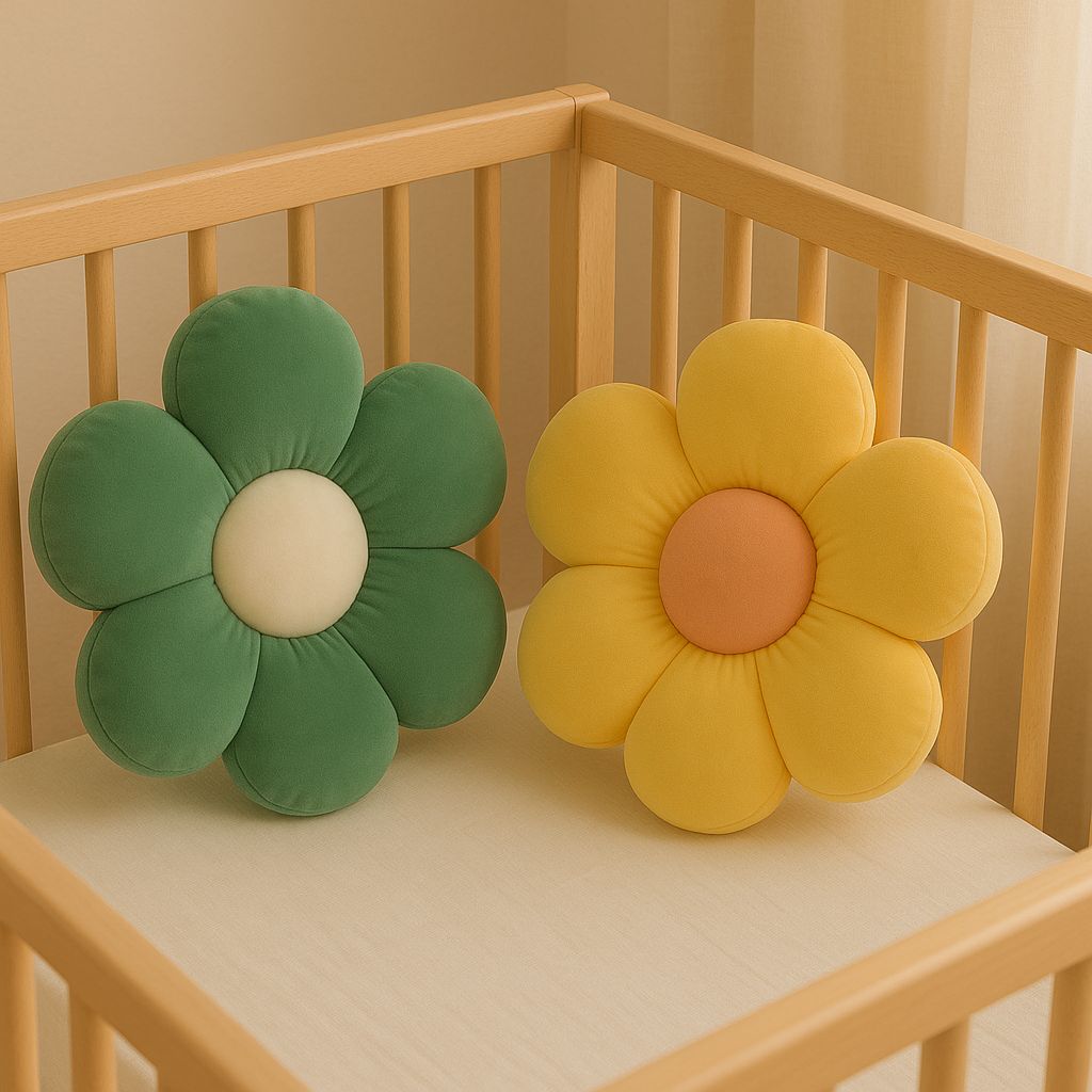 Pack Of 2 Daisy Flower Decorative Throw Pillow