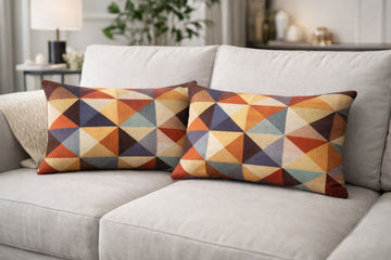 Printed Velvet Rectangular Sofa pillow Covers 12*22 inches