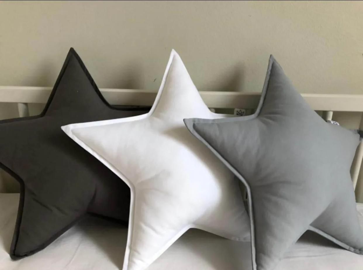 Super Soft Velvet Pack of 3 Star Cushions
