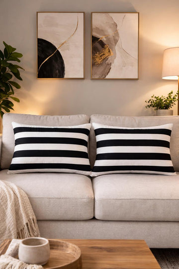 Printed Velvet Rectangular Sofa pillow Covers 12*22 inches